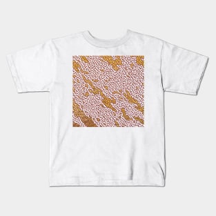 Gold and Brown Sand Dune Desert Kids T-Shirt